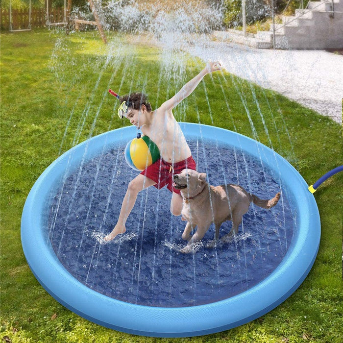 Non-Slip Splash Pad for Kids & Dogs – Outdoor Water Play Mat