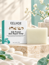 EELHOE Silk Protein Cleansing Soap Bar