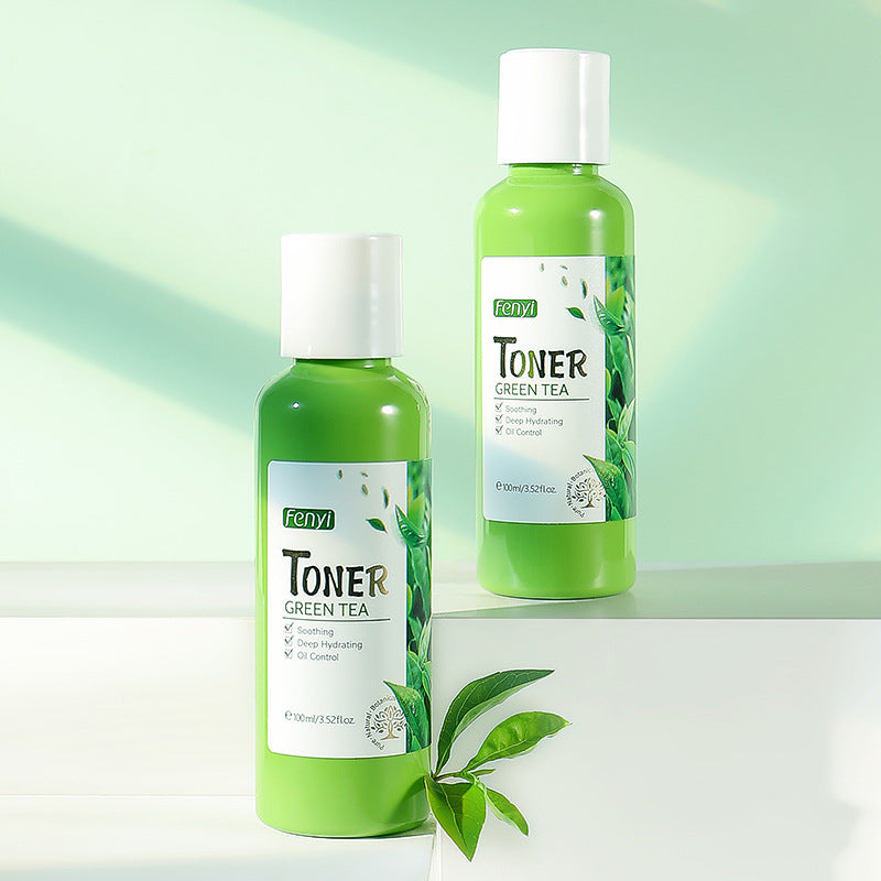 Green tea toner 100ml hydrating and moisturizing facial toner for daily skincare