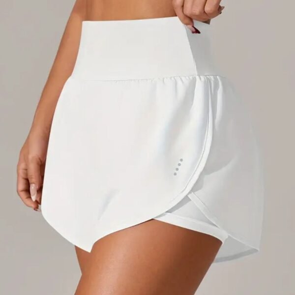 Close-up of functional side pocket on Gufumart high waist active shorts