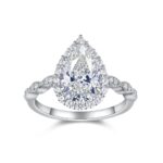 The Elara™ | Pear Shaped Moissanite Diamond Ring - Image 5