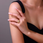 The Solis™ | Gold Plated Moissanite Infinity Band - Image 2