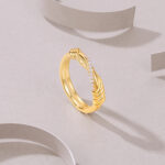 The Lyra™ | Gold Plated Twisted Moissanite Band - Image 4
