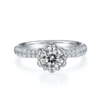 1 Carat Moissanite Solitaire Ring | S925 Platinum Plated - Image 3