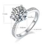 The Empress™ | 5 Carat Moissanite Engagement Ring - Image 4