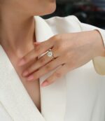 Time Foam 3 Carat Bezel Set Moissanite Ring - Image 4