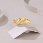 The Solis™ | Gold Plated Moissanite Infinity Band - Image 6