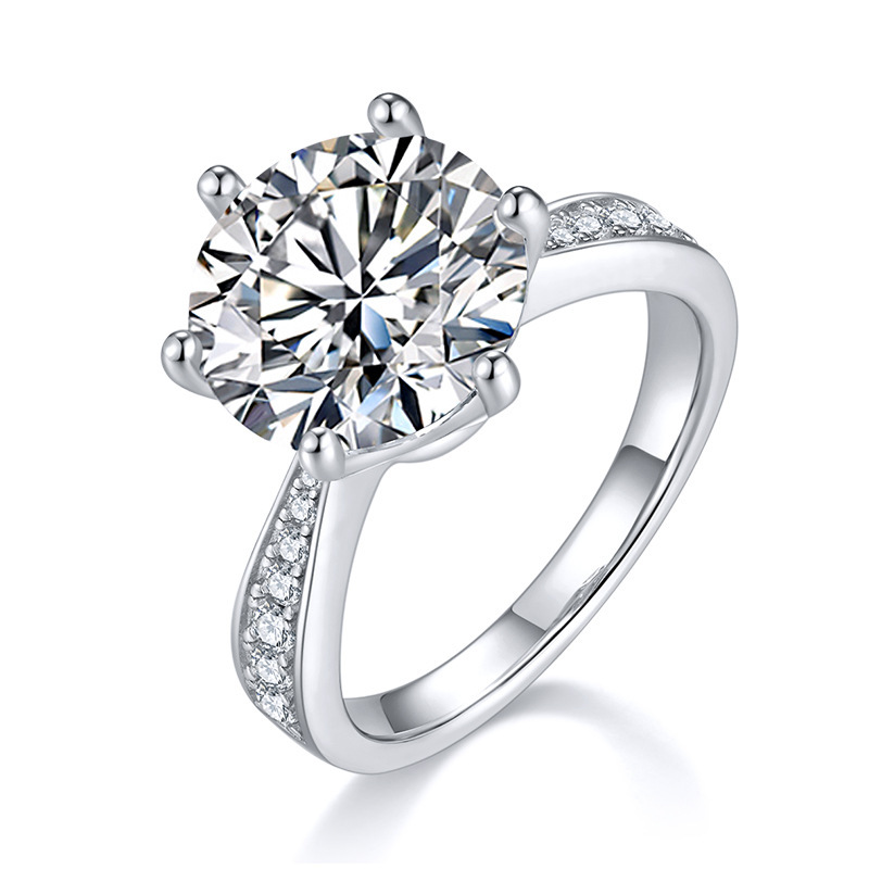 5-carat-moissanite-statement-ring-gufumart 5-carat-moissanite-engagement-ring-front-view