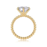 Forget-me-not 3 Carat Moissanite Wedding Ring Set - Image 2