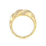 The Solis™ | Gold Plated Moissanite Infinity Band - Image 5