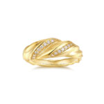The Solis™ | Gold Plated Moissanite Infinity Band - Image 3