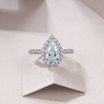 The Elara™ | Pear Shaped Moissanite Diamond Ring - Image 6